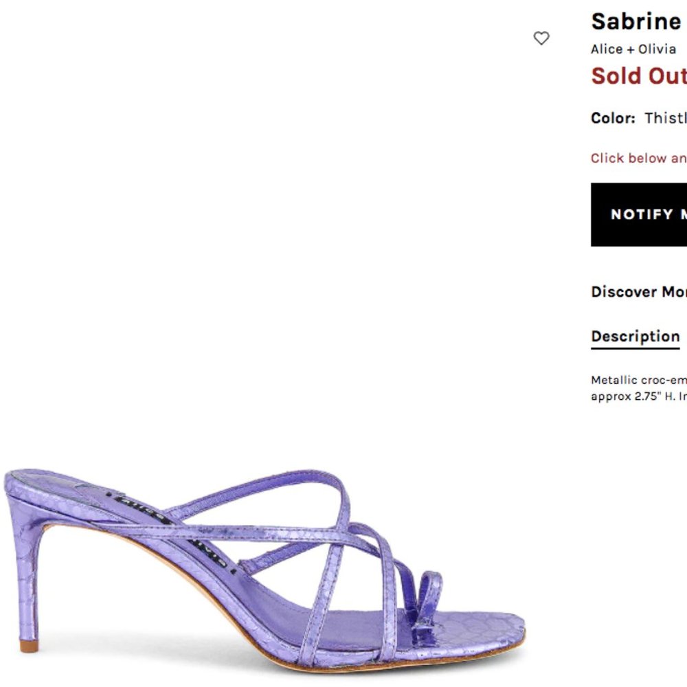 NEW Alice + Olivia Sabrine Heels | Size 8